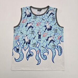 Naruto Shippuden Fourth Hokage Minato Namikaze Basketball Jersey Mens XL